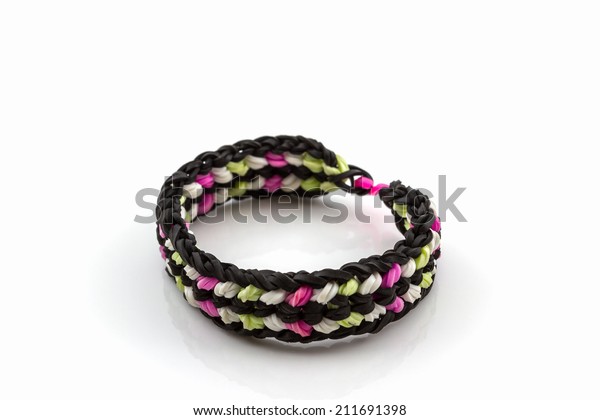 Colorful Elastic Rainbow Loom Bands On Stock Photo Edit Now