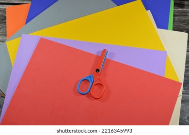 Colorful Eva Foam Sheets, Colored Cardboard, Rubber Pad, Sponge Papers For School For Arts And Crafts Projects, Pile Of Multicolored School Board Papers For Children, Back To School Education Concept