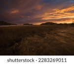 A colorful evening at Farm River State park in East Haven, Connecticut.