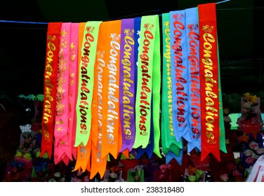 Colorful Fabric With Graduation Text Ribbon Sash