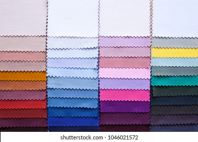 colorful fabric palette