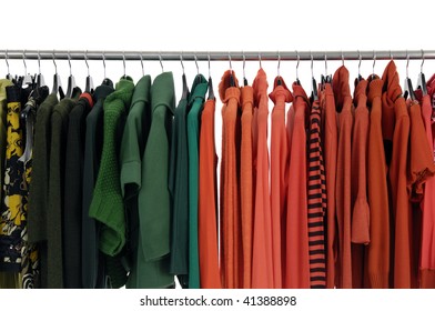 Colorful Fashion Clothing Rack Display Stock Photo 41388898 | Shutterstock