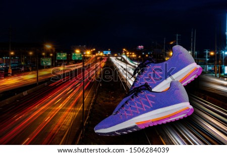 Colorful fashion shoes isolated from the background