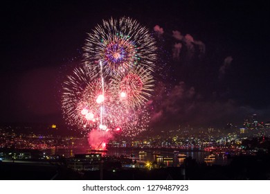 Colorful Fireworks, 4th Of July, Fourth Of July, Seattle, Washington