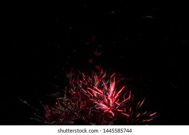 Colorful Fireworks Exploding in the Night Sky