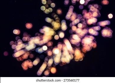 Colorful Fireworks.bokeh Blur