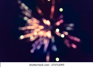 Colorful Fireworks.bokeh Blur