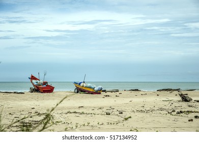 Sand Sea Horizon Clouds Sky Background Stock Photo (Edit Now) 1513563965