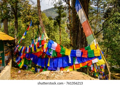 Colorful Flags Enchey Monastery Above Gangtok Stock Photo 761356213 ...