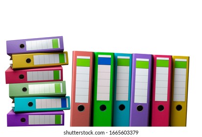 colorful binders