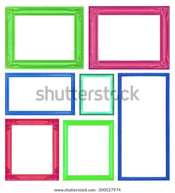 Colorful Frames On White Background Stock Photo (Edit Now) 300027974