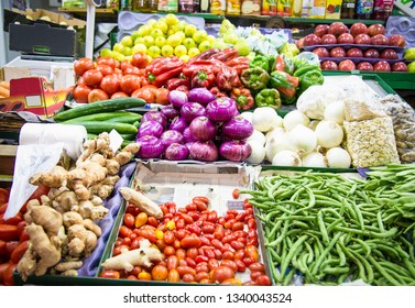 Colorful Fruit Vegetable Stall Buenos Aires Stock Photo 1340043524 ...