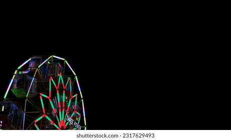 colorful fun night wheel carnival Ferris wheel - Powered by Shutterstock