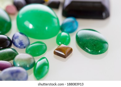 Colorful gemstones with details and texture  - Shutterstock ID 188083913