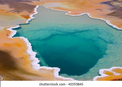 Colorful Geyser In Yellowstone National Park