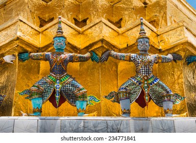 Demon Guardian Emerald Buddha Temple Wat Stock Photo (edit Now) 444399085