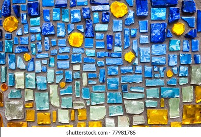 Colorful Glass Mosaic Wall Background