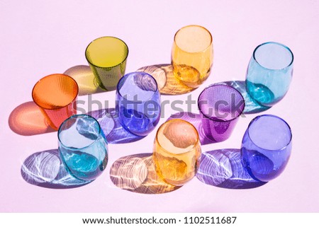 Similar – Image, Stock Photo Water carafe with glasses on a table