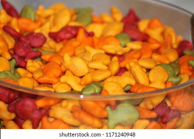 Colorful Gold Fish Crackers