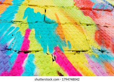 A Colorful graffitty spray background - Powered by Shutterstock