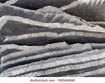 Colorful Granite And Marble Slabs For Sale In Store Show Room.