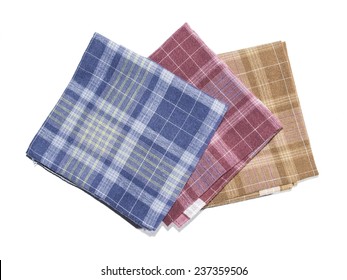 The Colorful Handkerchief Isolated On The White Background