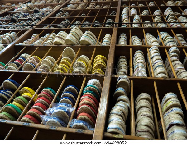 Colorful Handmade Espadrilles Barcelona Stock (Edit Now) 694698052