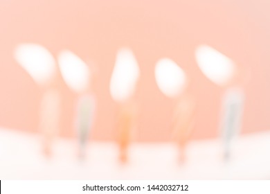 Colorful happy birthday candles close-up  blur - Powered by Shutterstock