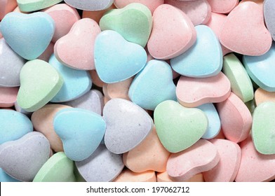 colorful heart shape candy for Valentine Day