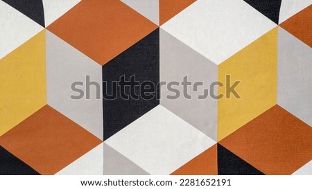 colorful hexagon background cube shape and irregular color with non-repeating pattern