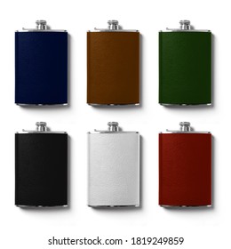 Download Colorful Hip Flask Mockup Isolated On Stock Photo Edit Now 1819249859
