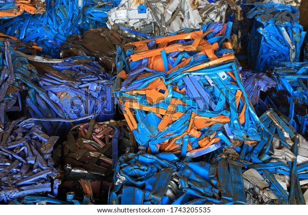 Colorful HMS (Heavy Melting scrap) ,HMS bundle from\
steel industry ,Thailand\
