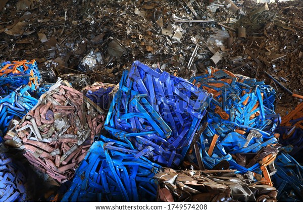 Colorful HMS (Heavy Melting scrap) ,HMS bundle from\
steel industry ,Thailand\
