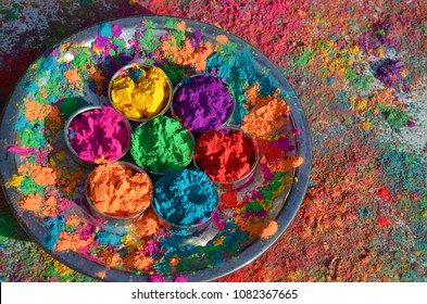 colorful holi background - Shutterstock ID 1082367665