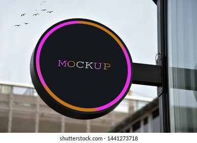 Download 3d Wall Logo Mockup Stock Photos Images Photography Shutterstock