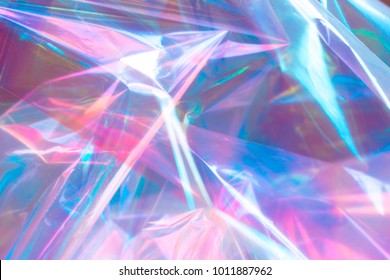 Colorful holographic background. Light reflection, rainbow colors. Magical marbling effect for banner templates and wallpaper