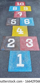 Colorful Hopscotch Numbers One Ten On Stock Photo (Edit Now) 1664293681