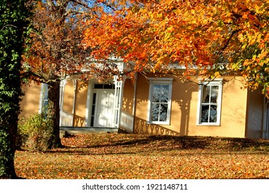 Colorful House In The Fall