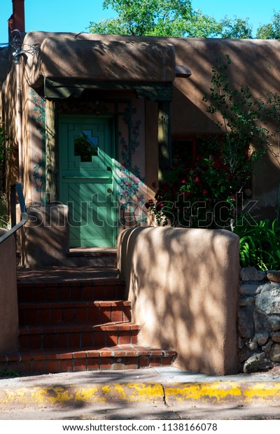 Colorful House Santa Fe New Mexico Stock Photo Edit Now 1138166078