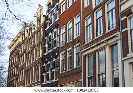 Similar – Beautiful Architecture Of Dutch Houses On Amsterdam Canal In Autumn