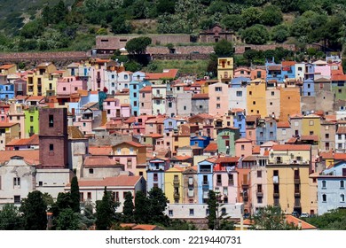 Colorful Houses In Bosa, Sardinia