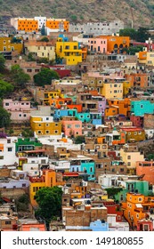 Colorful Houses of Guanajuato, Mexico