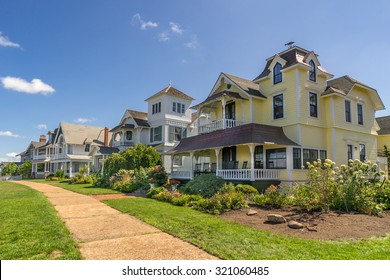 Colorful Houses In Oak Bluffs