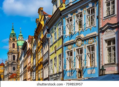 Colorful Houses In The Old Town Of Prague