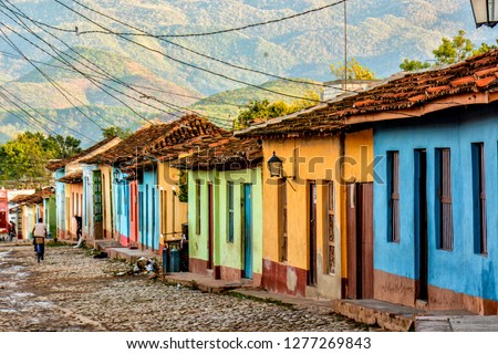 Colorful houses in Trinidad, Cuba