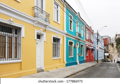 Colorful Houses In Valparaiso, Chile