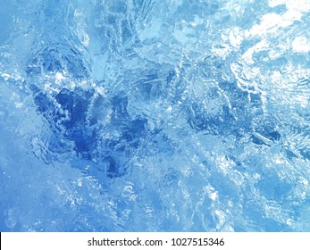 Colorful ice. Abstract ice texture. Nature background. Arctic ice.                                                                                               