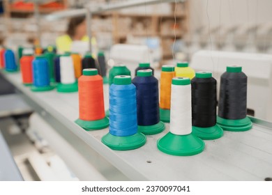 sewing Colorful industrial wool