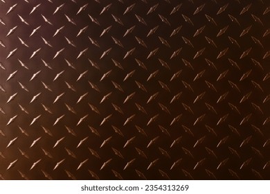 colorful iron plate with diamond texture, metal background. - Shutterstock ID 2354313269