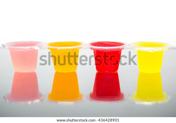 Download Colorful Jelly Cup On Table Stock Photo Edit Now 436428901 PSD Mockup Templates